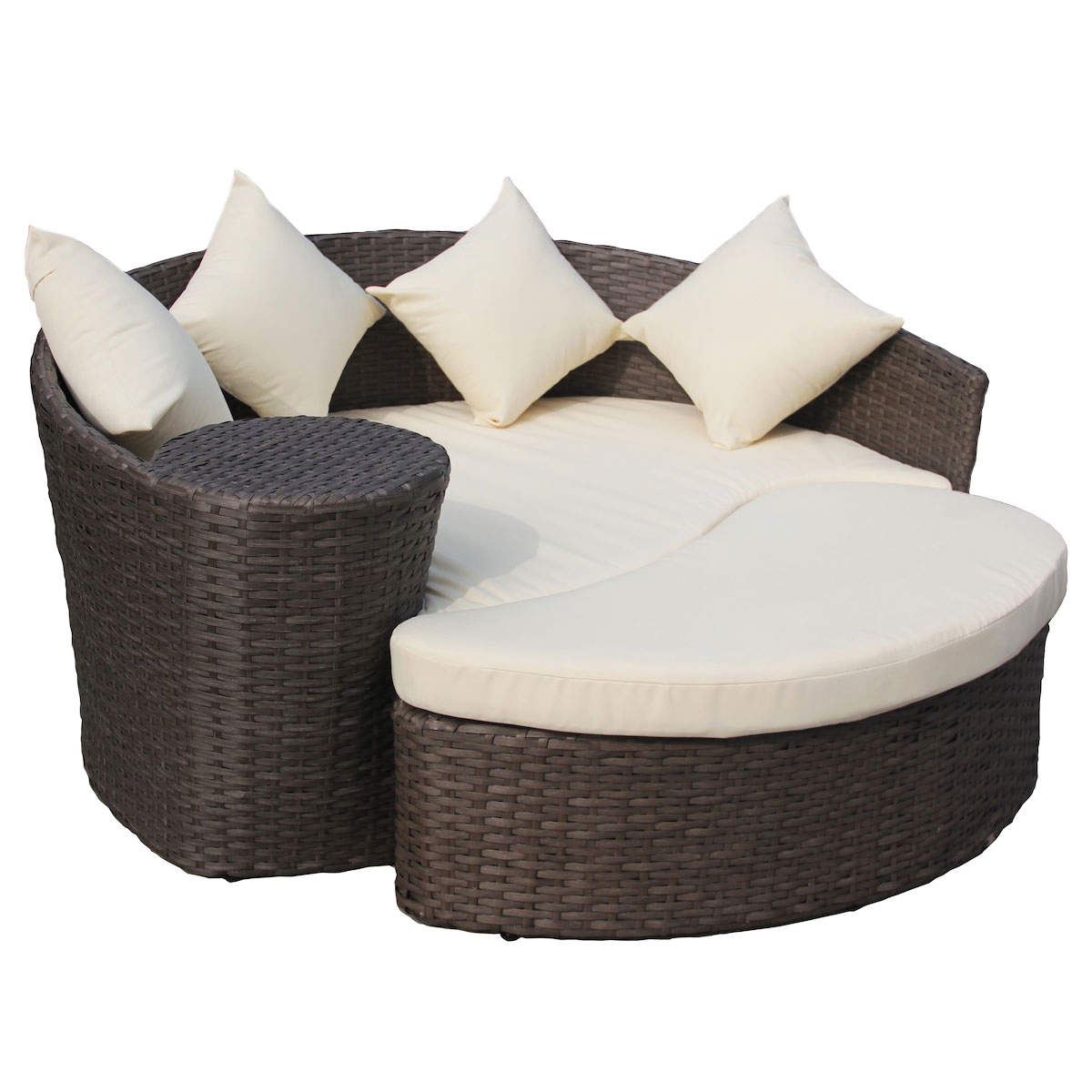 Rattan Daybed Sofa And Footstool Rattan Garden Furniture