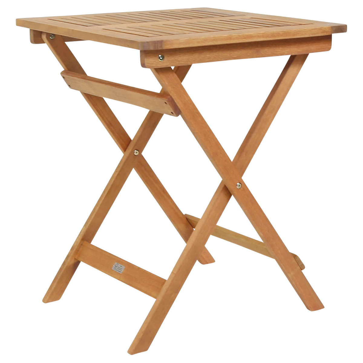 Hardwood Folding Patio Side Table