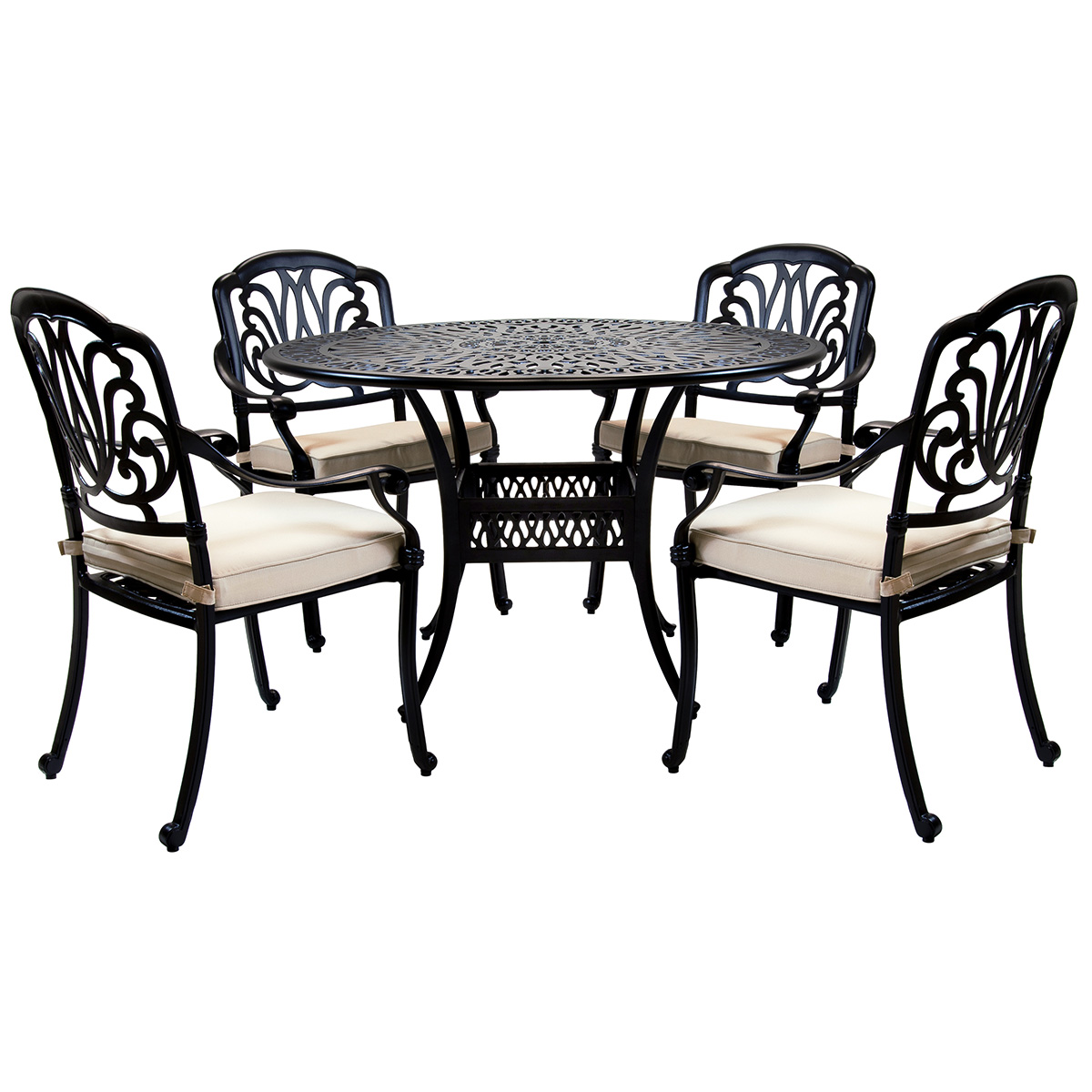 Premium Furniture Cast Aluminium 4 Seater Outdoor Dining Set Premium Furniture Cast Aluminium 4 Seater Outdoor Dining Set