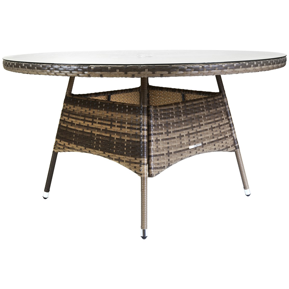 Verona Large Round Rattan Dining Table Garden Furniture Brown Verona Large Round Rattan Dining Table Garden Furniture Brown