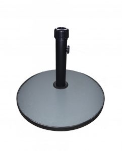 15Kg Round Concrete Parasol Base Umbrella Stand In Grey