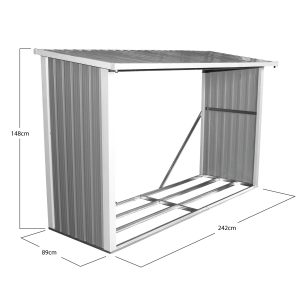 large metal log store 2 - Rattan Garden Furniture | Patio Furniture |Conservatory Furniture