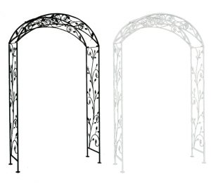wrought iron garden arch black white - Rattan Garden Furniture | Patio Furniture |Conservatory Furniture