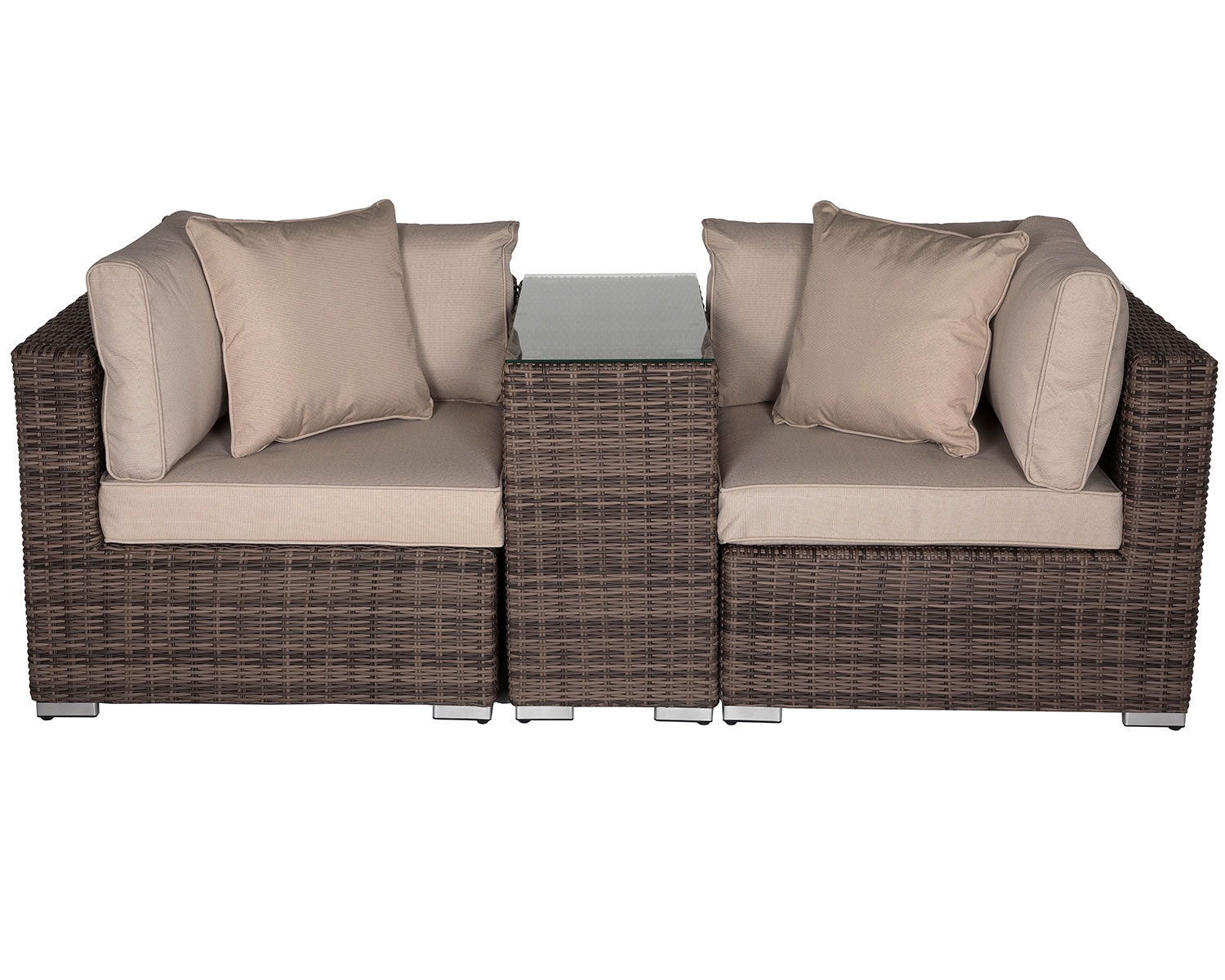 Luxury Living Furniture 5 Piece Espresso Outdoor Lounge Set with Deep  Cushions, Polyurethane Rattan Garden Furniture Set in Brown - Walmart.com